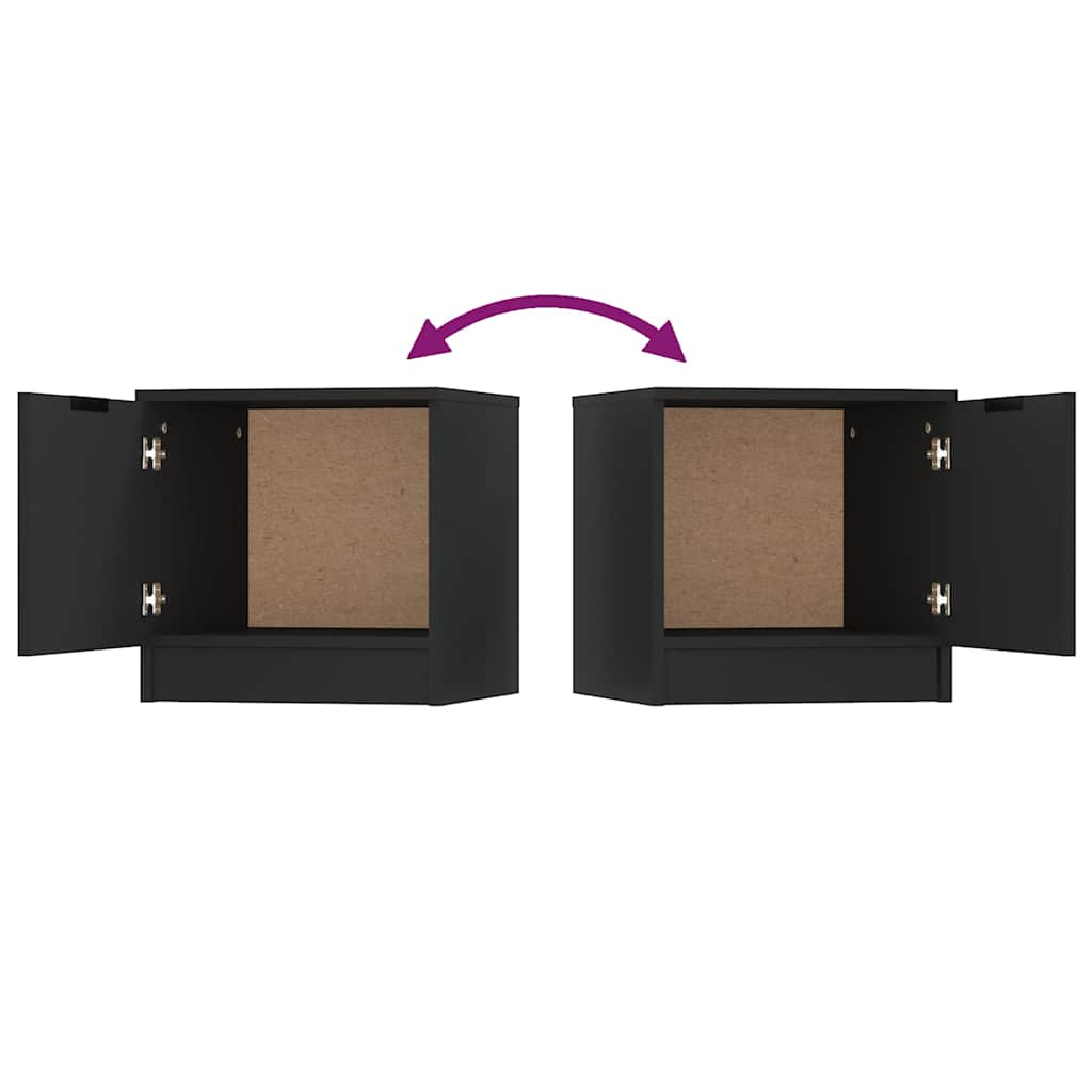vidaXL Nachtkastjes 2 st 40x39x40 cm bruin eikenkleur