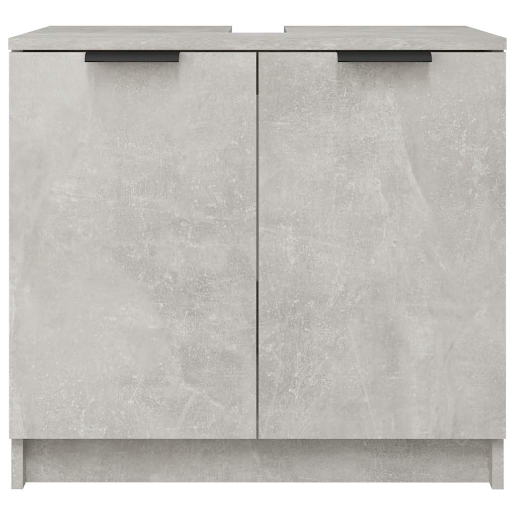 vidaXL Badkamerkast 64,5x33,5x59 cm bewerkt hout betongrijs