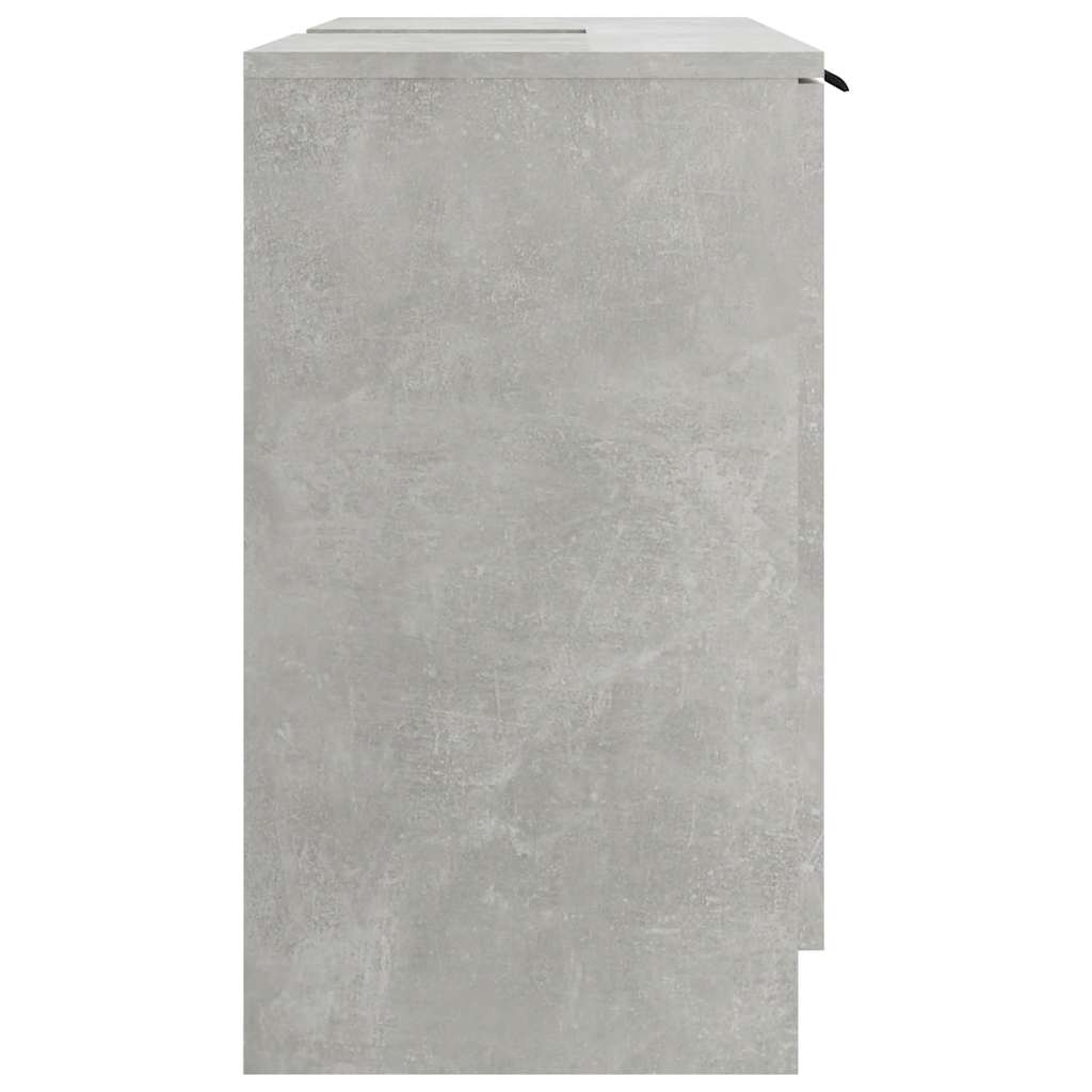 vidaXL Badkamerkast 64,5x33,5x59 cm bewerkt hout betongrijs