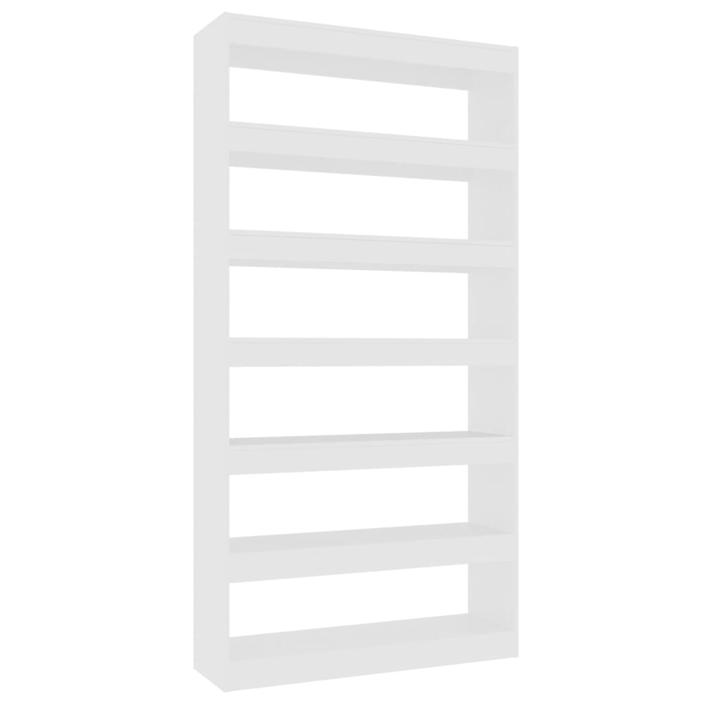 vidaXL Boekenkast/kamerscherm 100x30x198 cm bewerkt hout wit