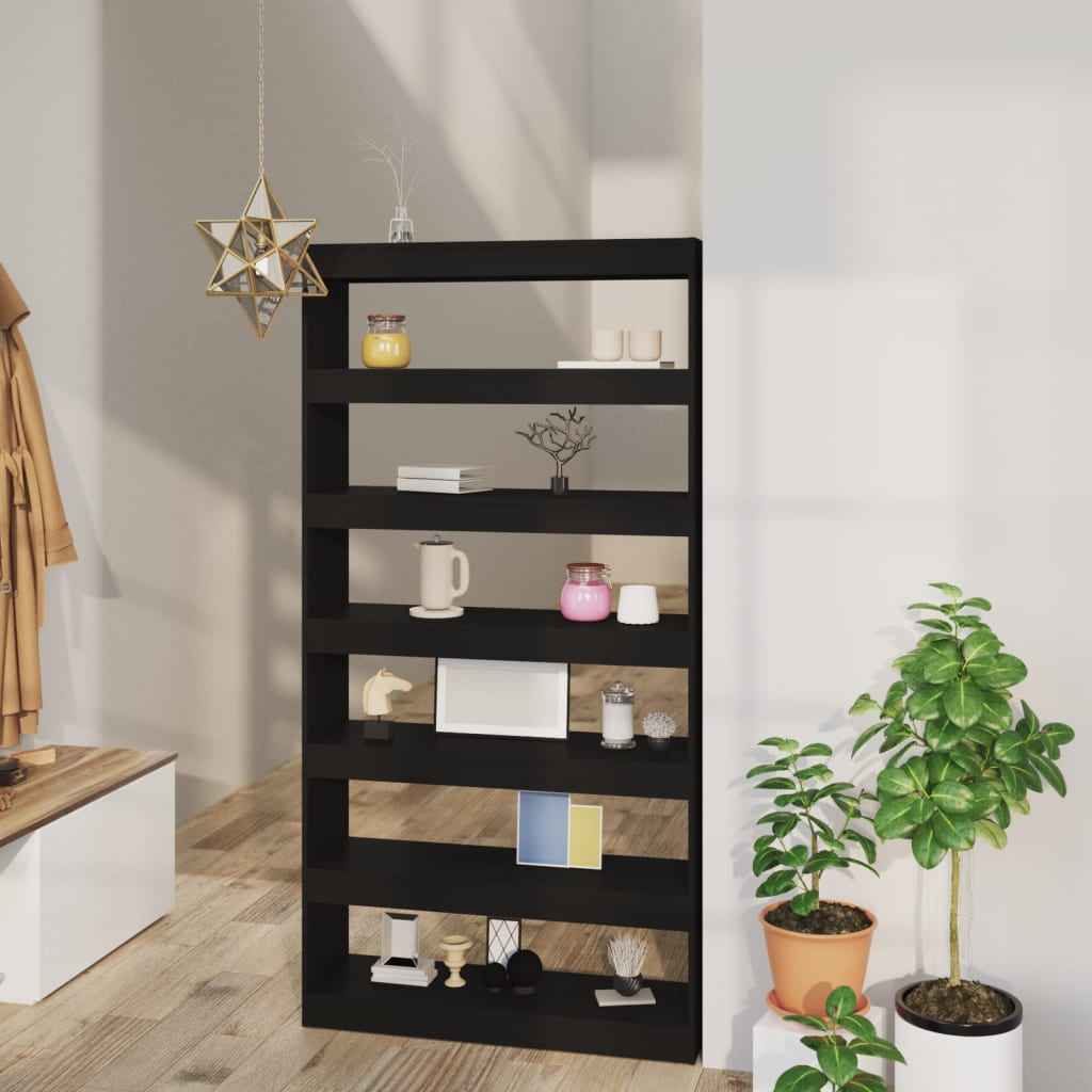 vidaXL Boekenkast/kamerscherm 100x30x198 cm bewerkt hout wit