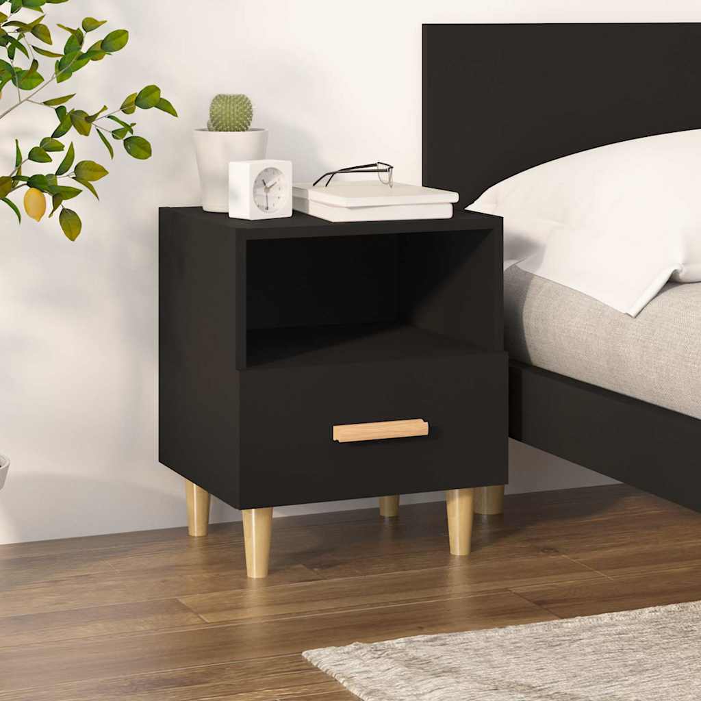 vidaXL Nachtkastjes 2 st 40x35x47 cm hoogglans wit