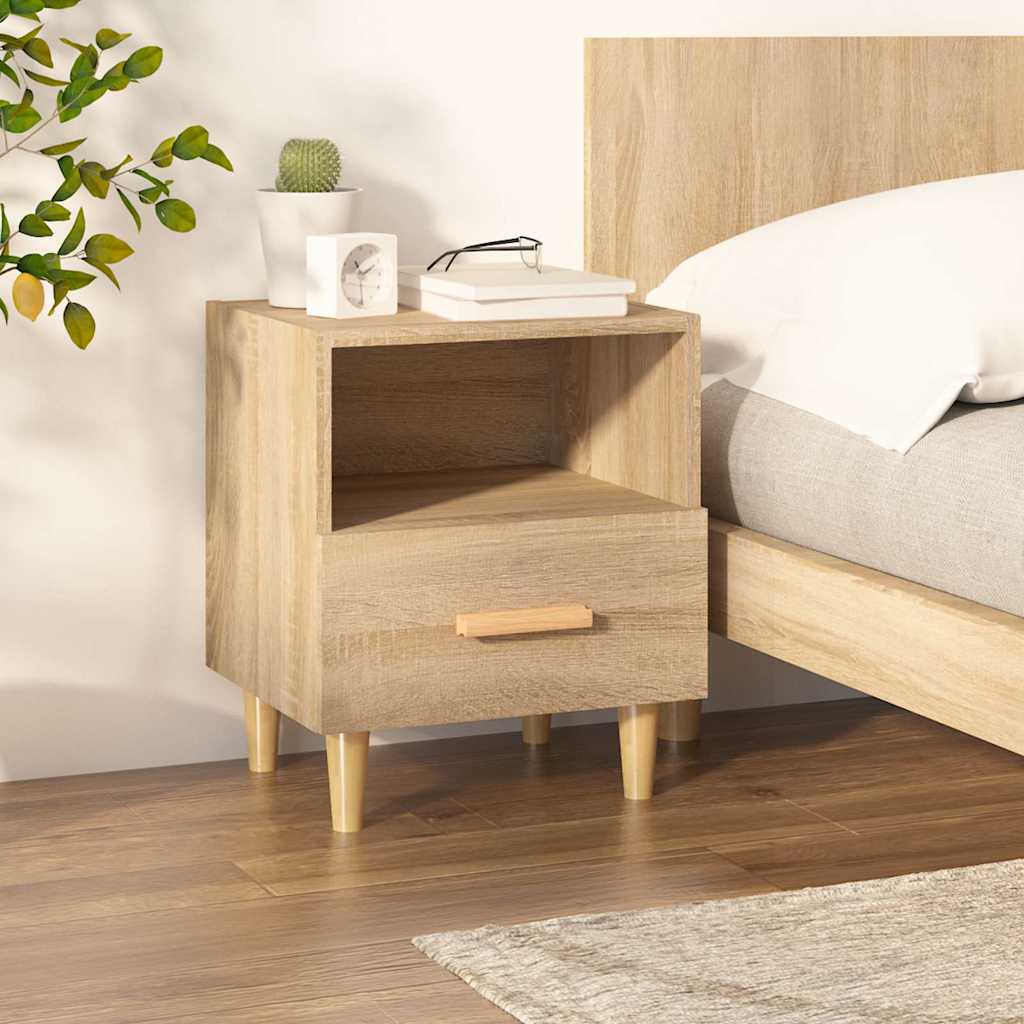 vidaXL Nachtkastjes 2 st 40x35x47 cm hoogglans wit
