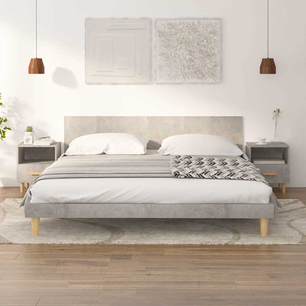 vidaXL Nachtkastjes 2 st 40x35x47 cm hoogglans wit