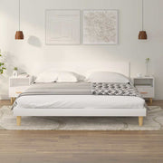 vidaXL Nachtkastjes 2 st 40x35x47 cm hoogglans wit