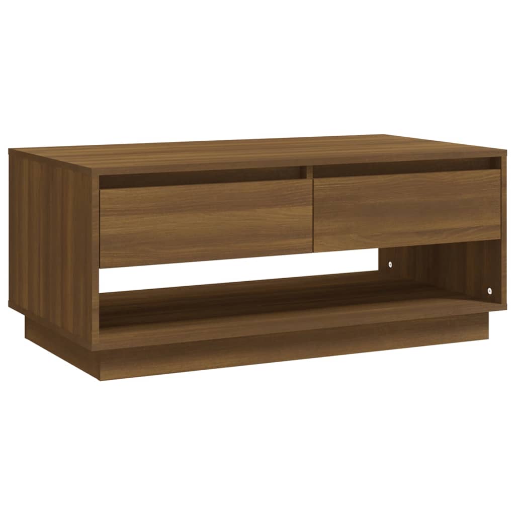 vidaXL Salontafel 102,5x55x44 cm bewerkt hout betongrijs - Aashly