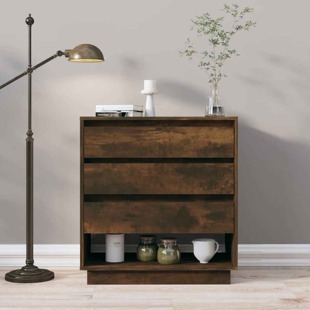 vidaXL Dressoir 70x41x75 cm bewerkt hout sonoma eikenkleurig