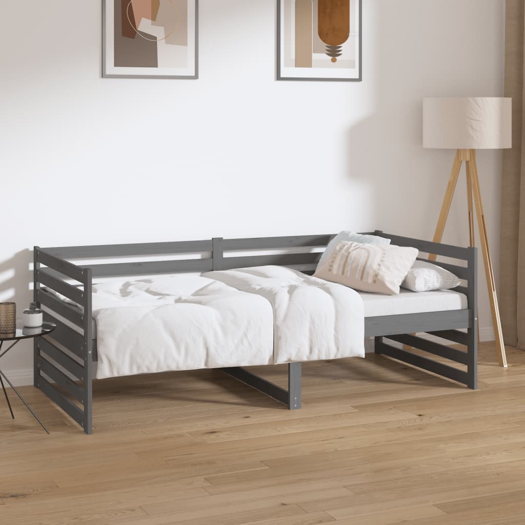 vidaXL Slaapbank massief grenenhout 90x200 cm