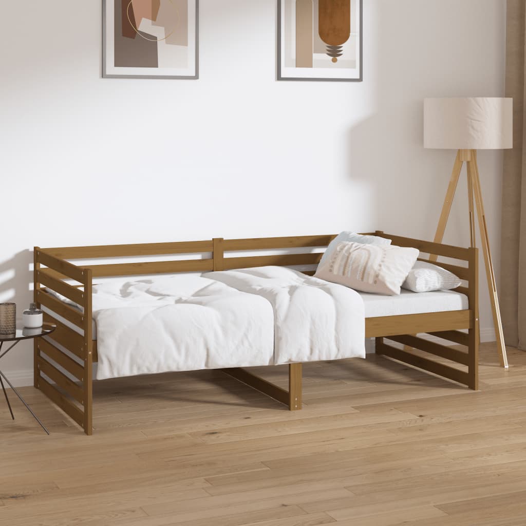 vidaXL Slaapbank massief grenenhout 90x200 cm