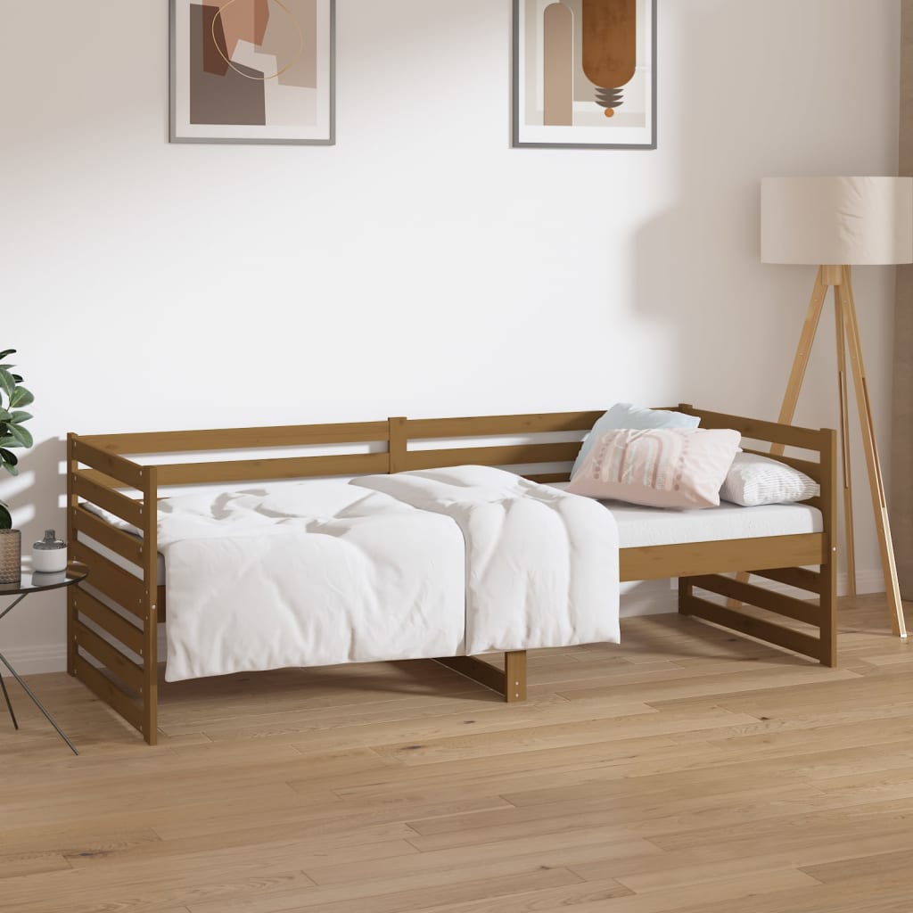 vidaXL Slaapbank massief grenenhout 90x200 cm
