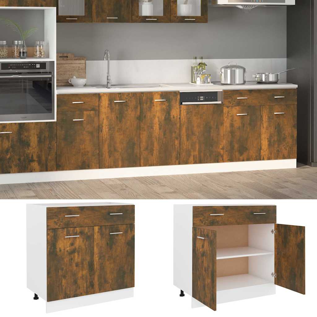 vidaXL Hangkast Lyon 60x31x40 cm bewerkt hout hoogglans wit