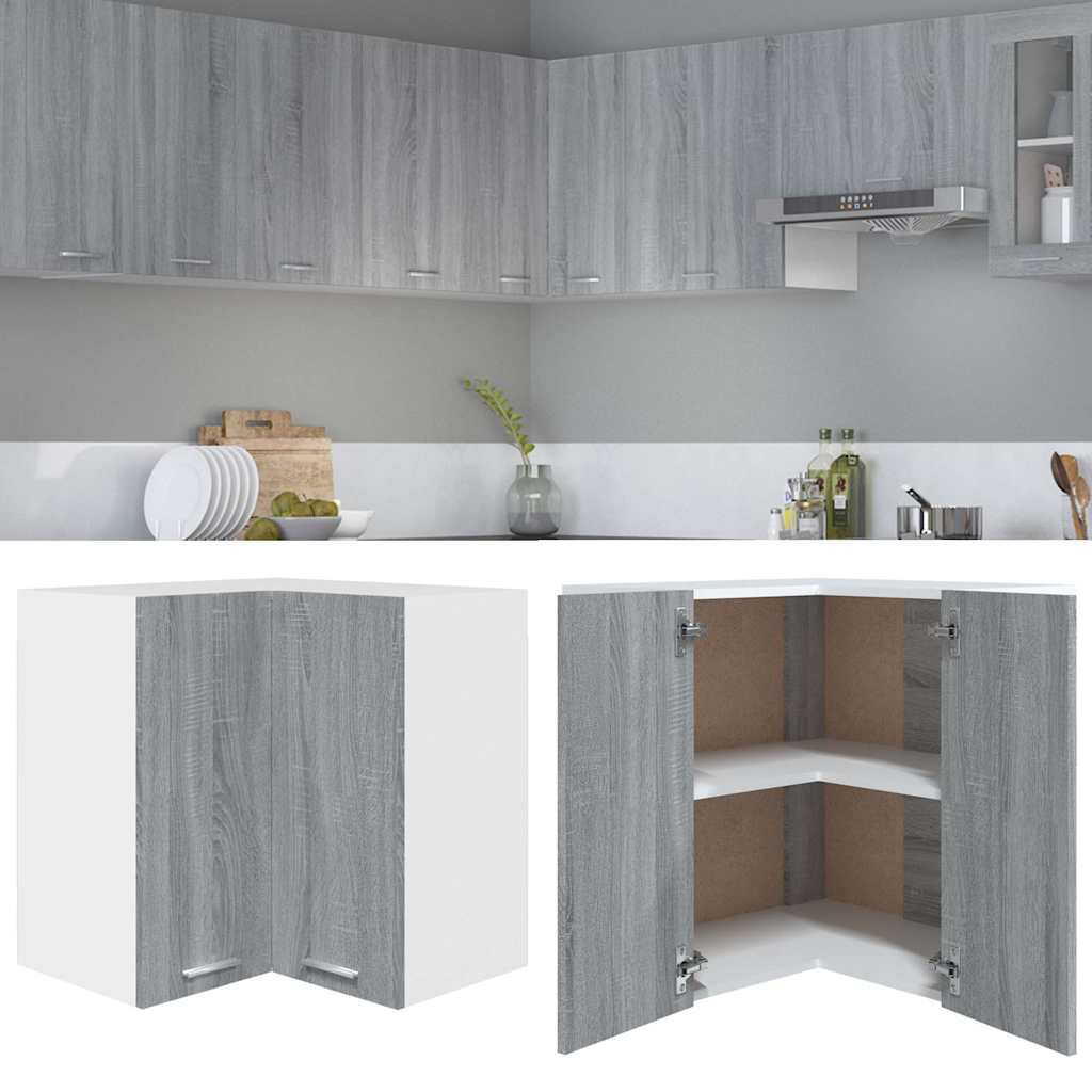 vidaXL Hangkast Lyon 60x31x40 cm bewerkt hout hoogglans wit