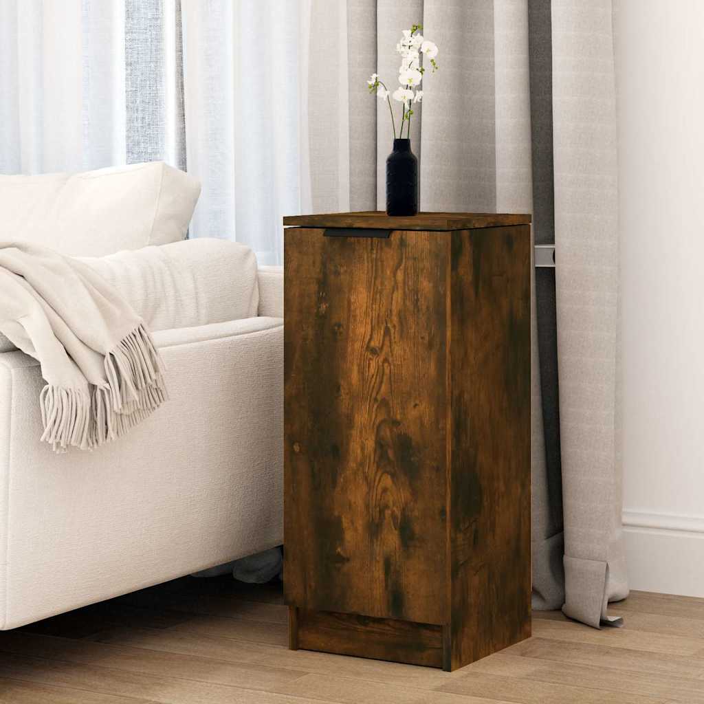 vidaXL Dressoirs 2 st 30x30x70 cm bewerkt hout sonoma eikenkleurig