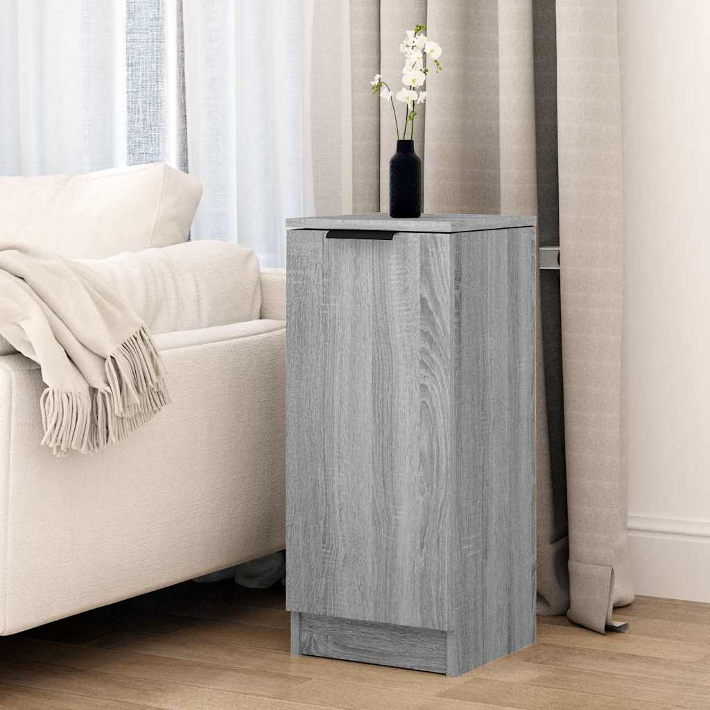 vidaXL Dressoirs 2 st 30x30x70 cm bewerkt hout sonoma eikenkleurig