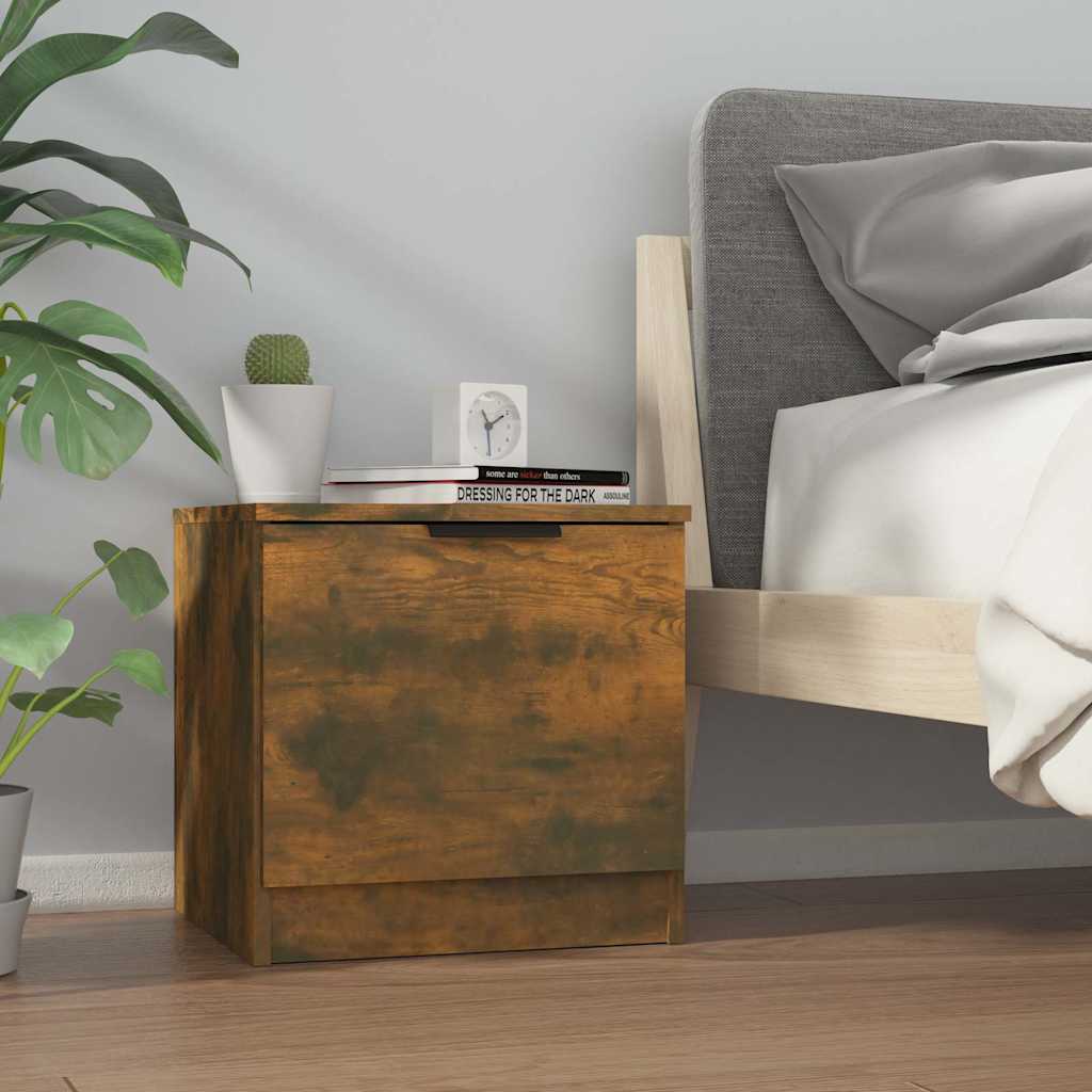 vidaXL Nachtkastjes 2 st 40x39x40 cm bruin eikenkleur