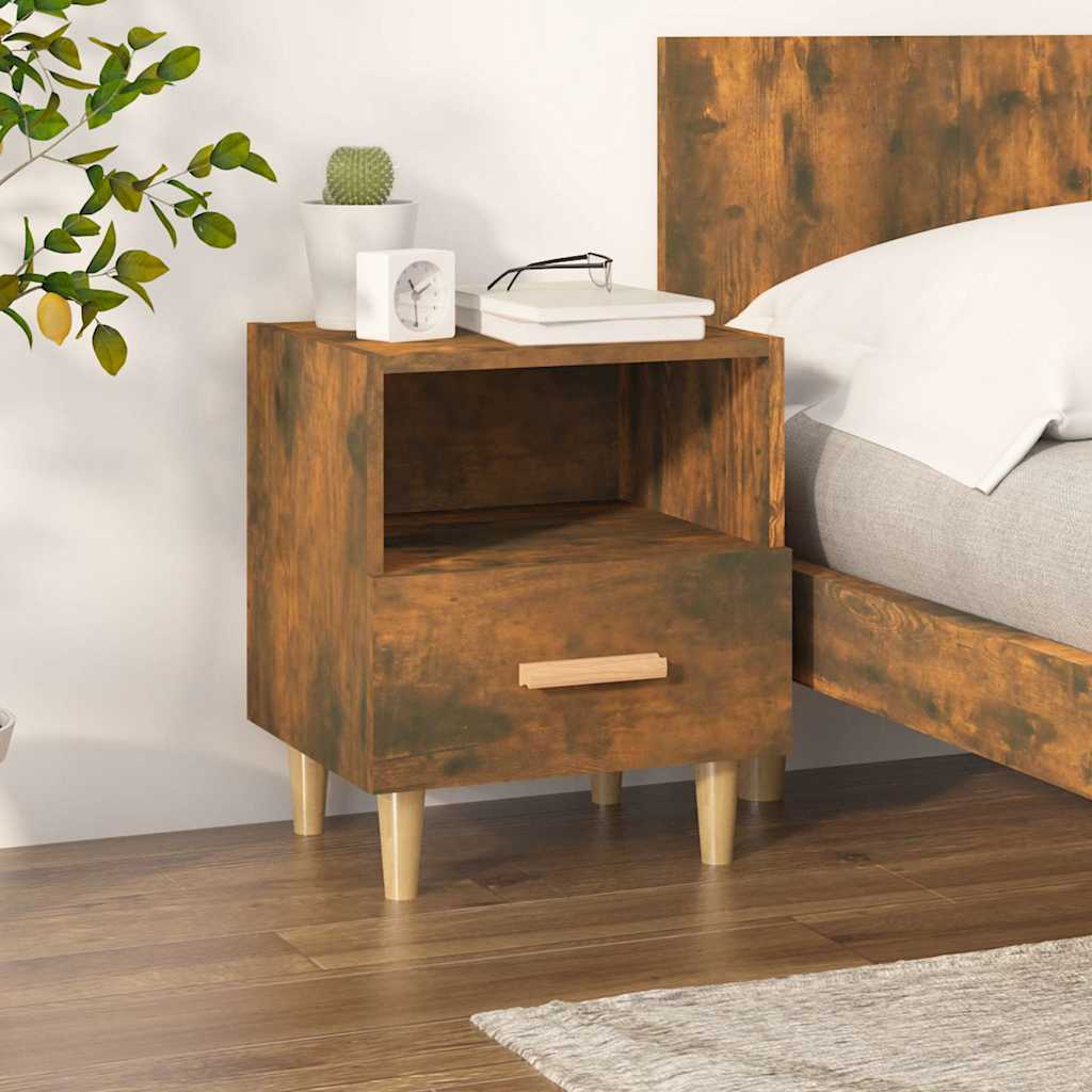 vidaXL Nachtkastjes 2 st 40x35x47 cm hoogglans wit