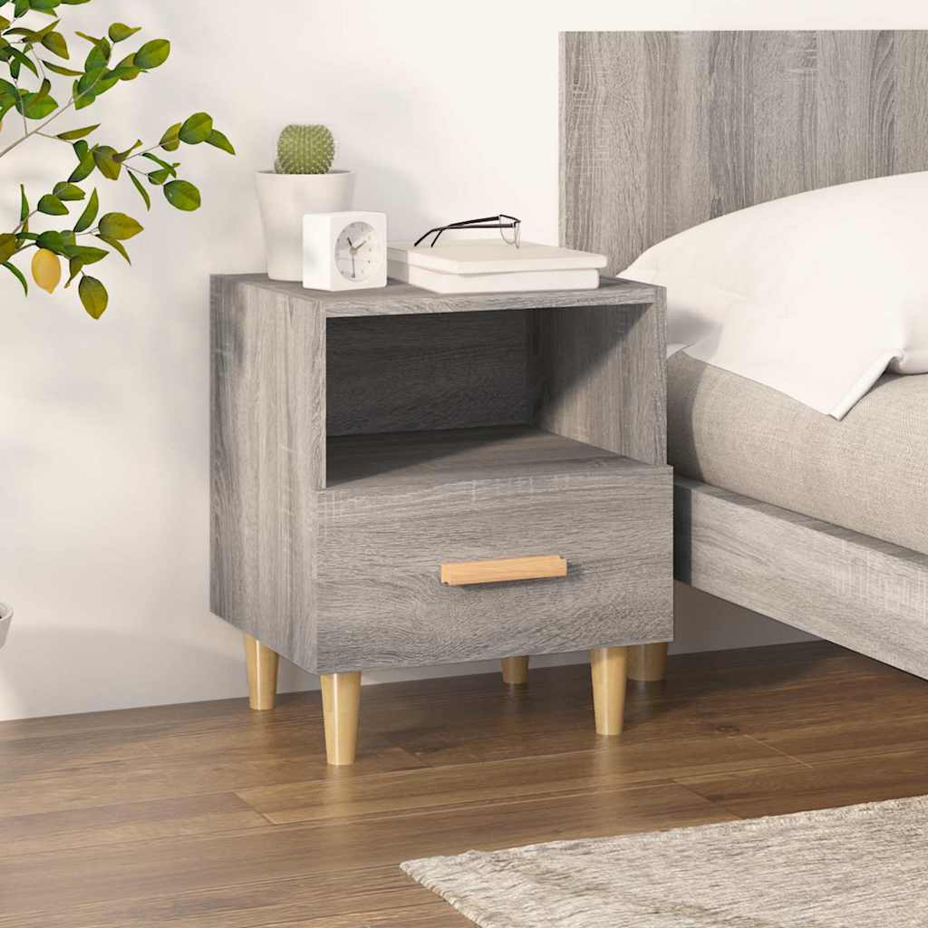 vidaXL Nachtkastjes 2 st 40x35x47 cm hoogglans wit