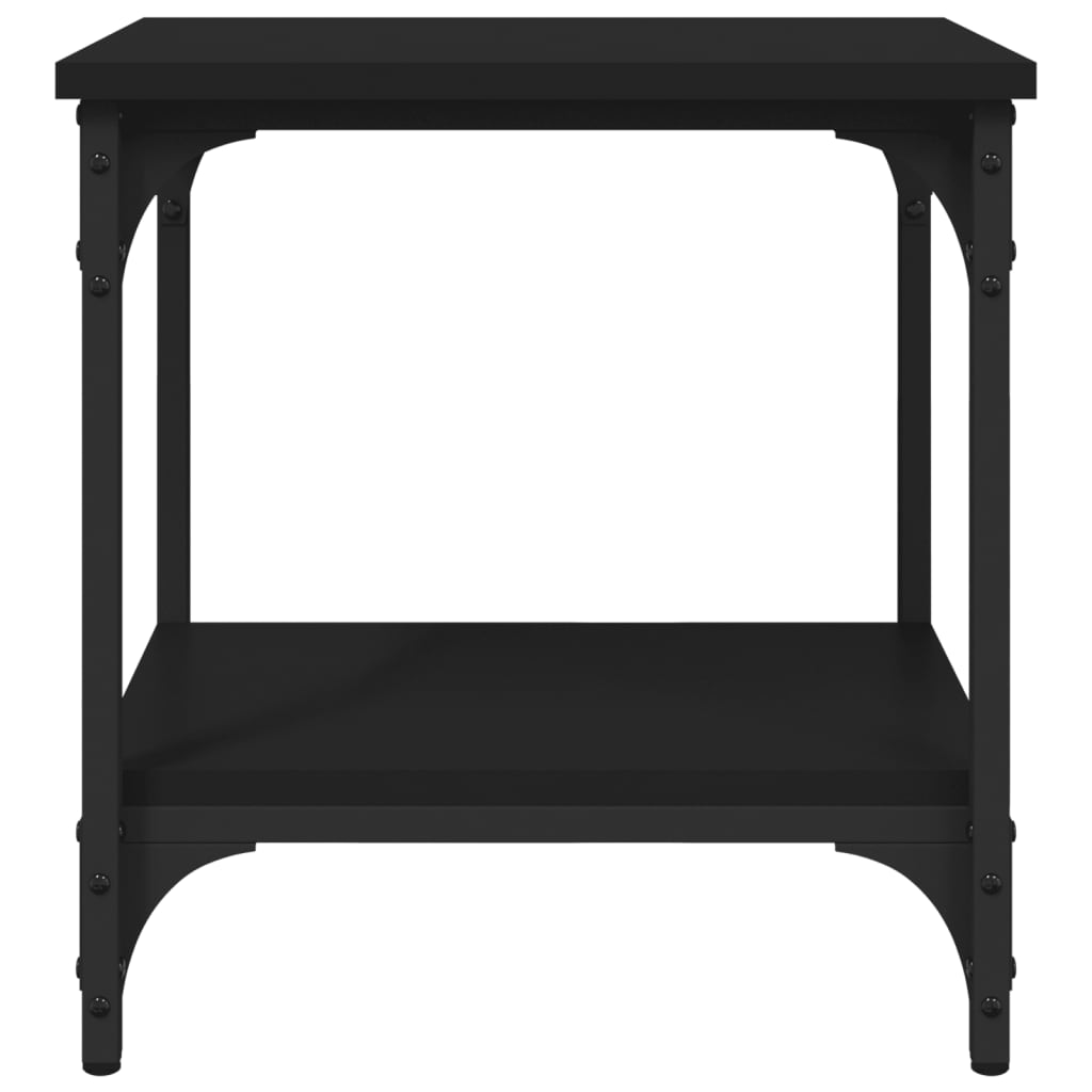 vidaXL Bijzettafel 40x30x42 cm bewerkt hout zwart
