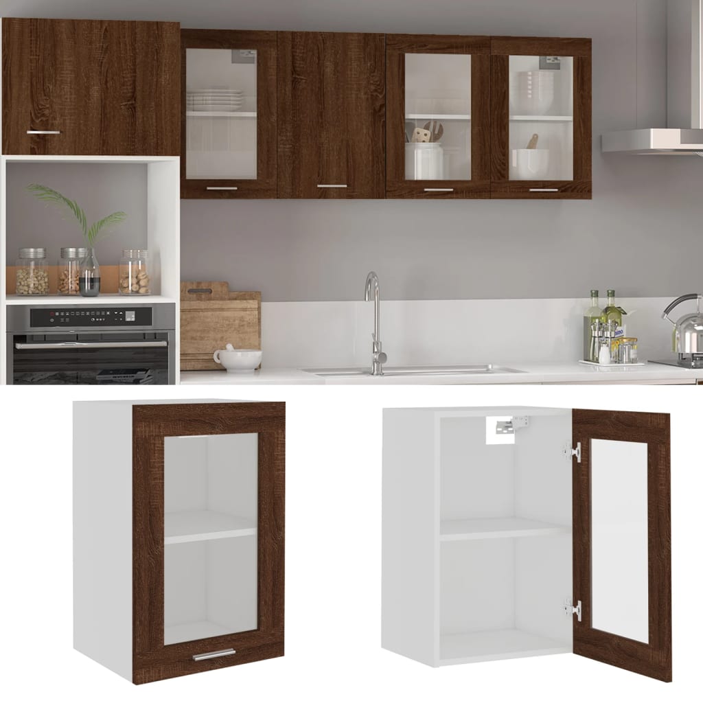 vidaXL Hangkast Lyon 60x31x40 cm bewerkt hout hoogglans wit