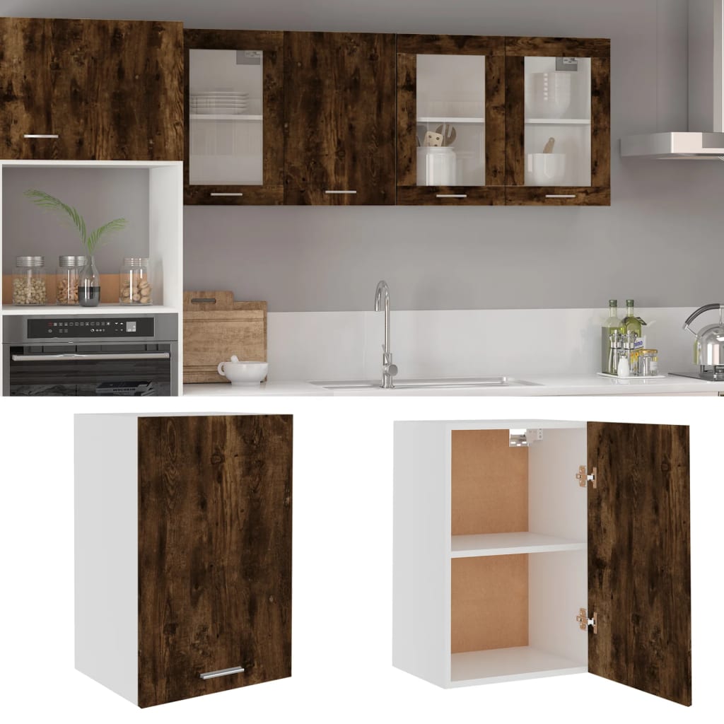 vidaXL Hangkast Lyon 60x31x40 cm bewerkt hout hoogglans wit