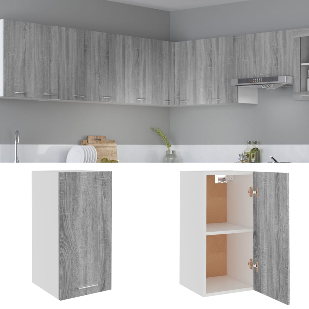 vidaXL Hangkast Lyon 60x31x40 cm bewerkt hout hoogglans wit