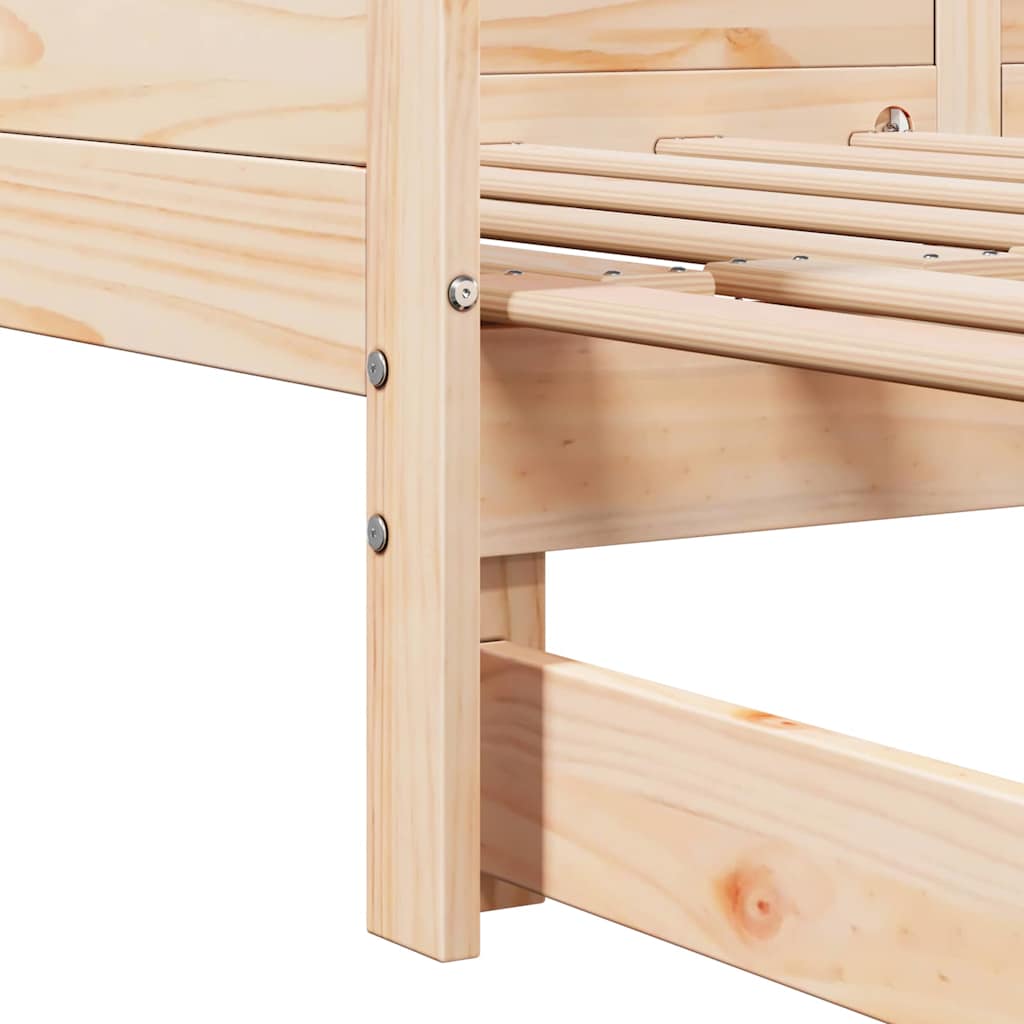 vidaXL Uittrekbare Dagbed Bruin 203,5 x 184 x 56,5 cm