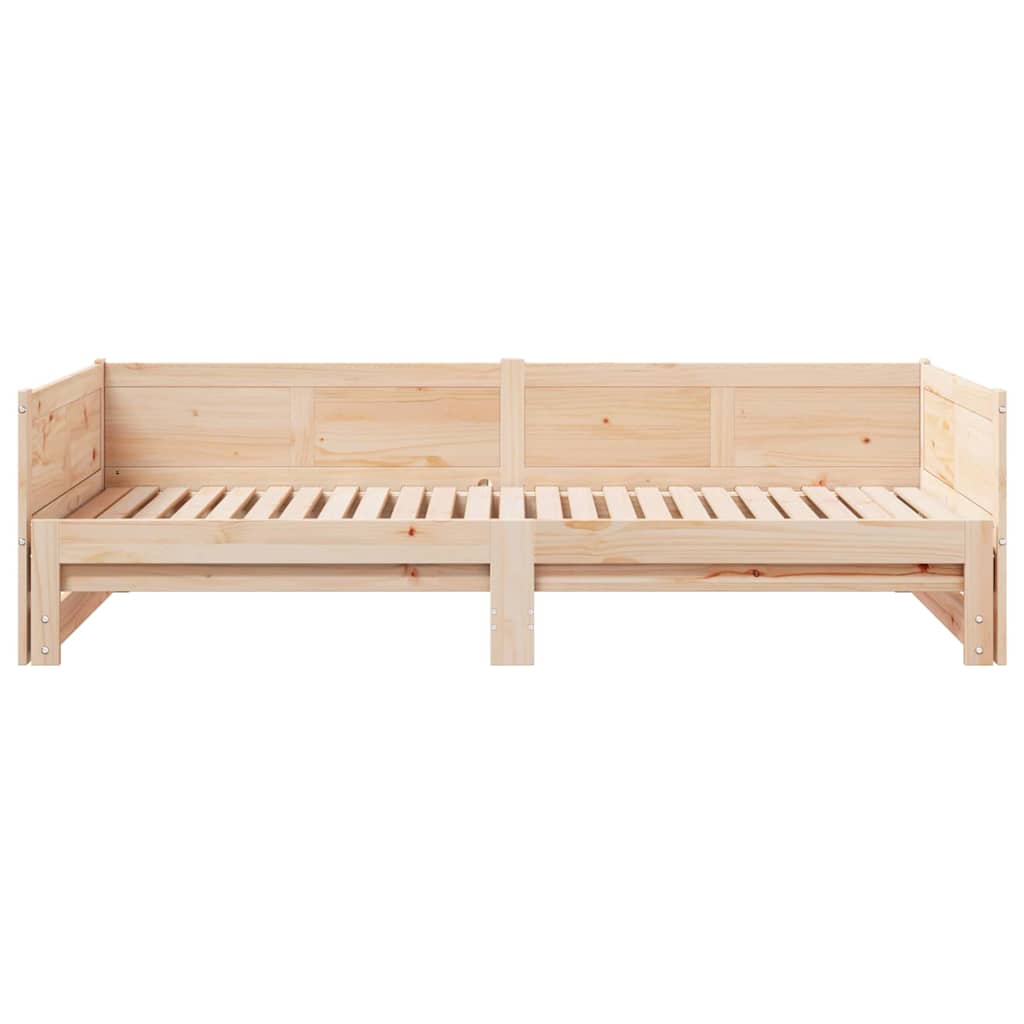vidaXL Uittrekbare Dagbed Bruin 203,5 x 184 x 56,5 cm