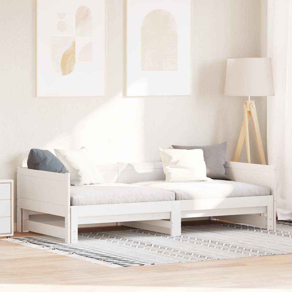 vidaXL Uittrekbare Dagbed Bruin 203,5 x 184 x 56,5 cm