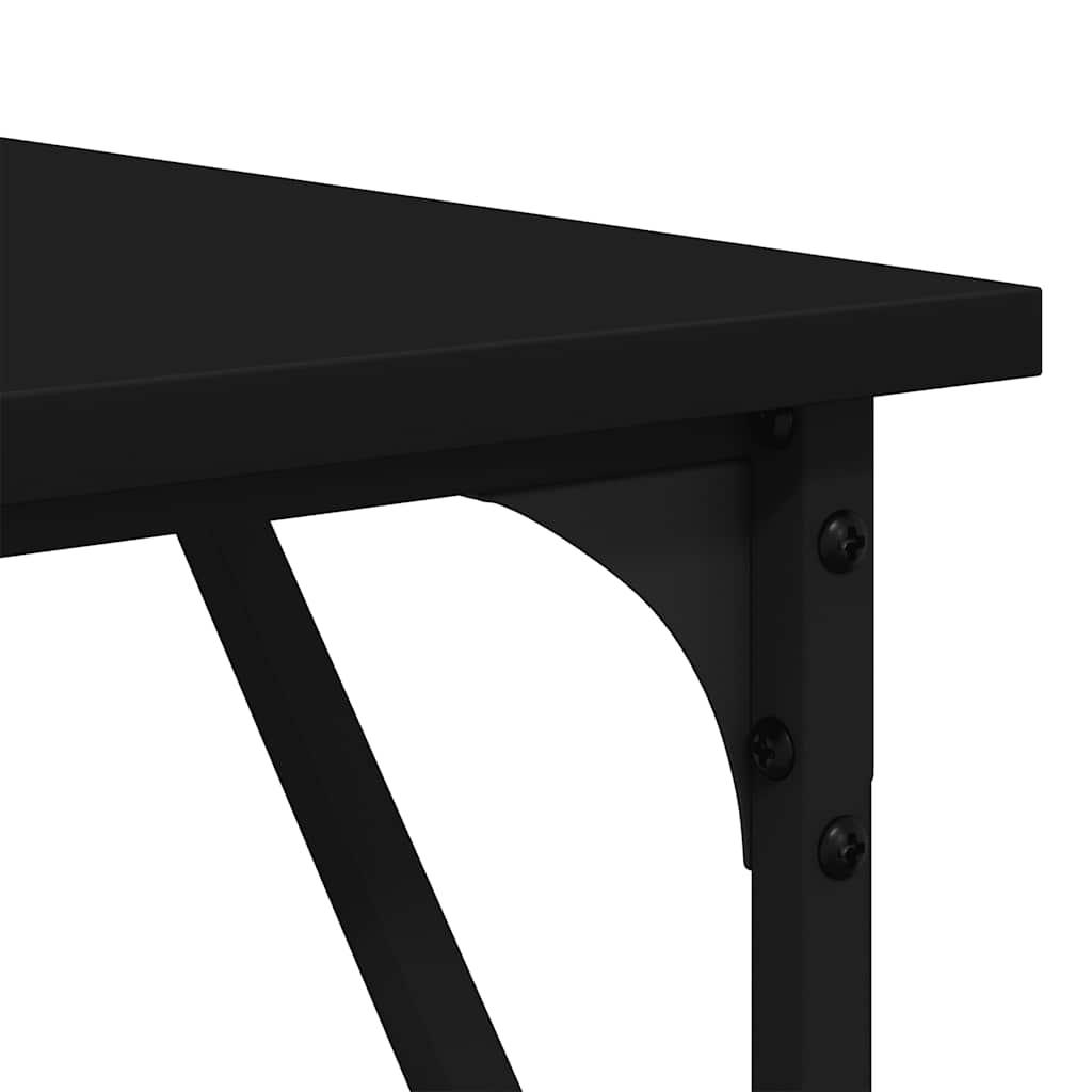 vidaXL Bureau 149x149x75 cm bewerkt hout gerookt eikenkleurig