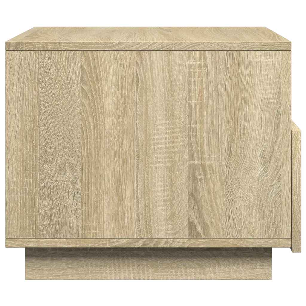 vidaXL Salontafel met LED-verlichting 50x49x40 cm zwart