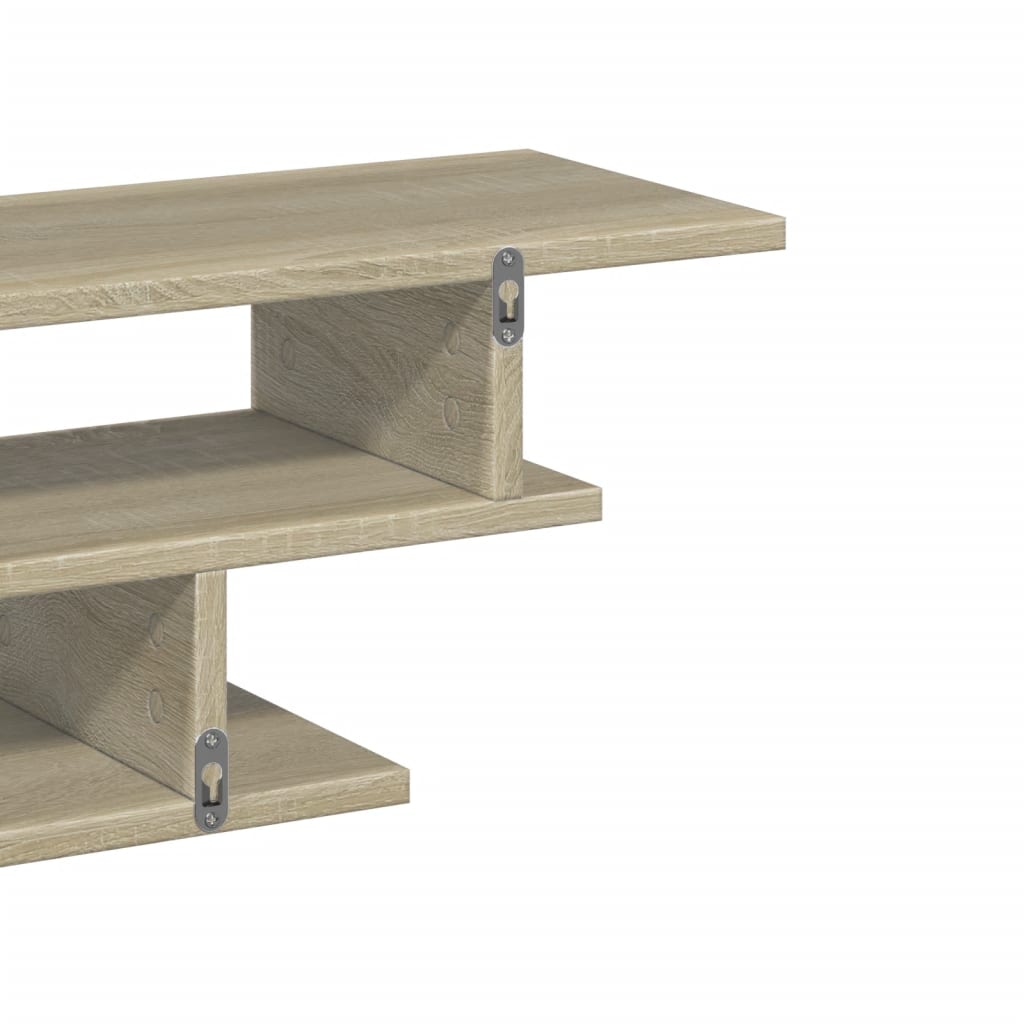 vidaXL Tv-wandmeubelset bewerkt hout wit