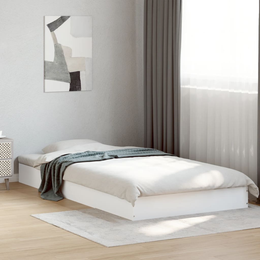 vidaXL Bedframe bewerkt hout grijs sonoma eikenkleurig 160x200 cm