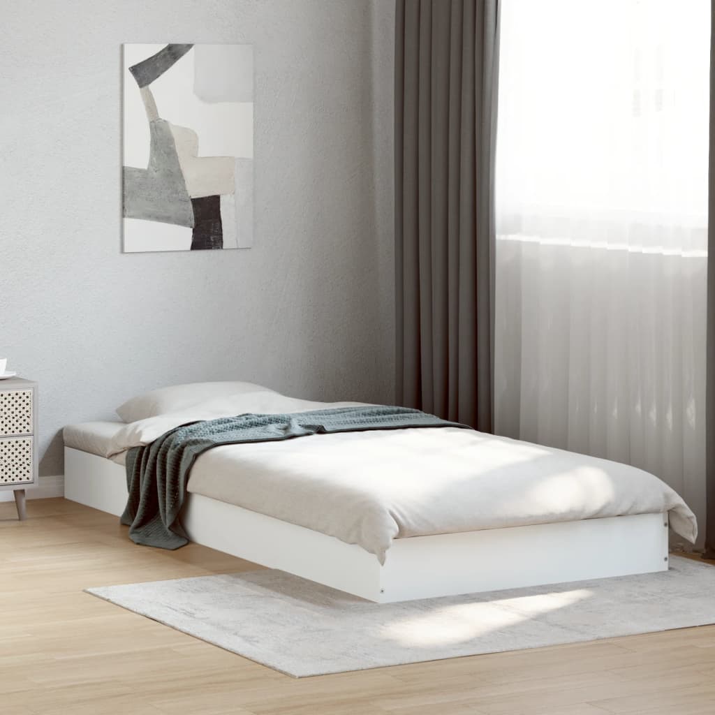 vidaXL Bedframe bewerkt hout grijs sonoma eikenkleurig 160x200 cm