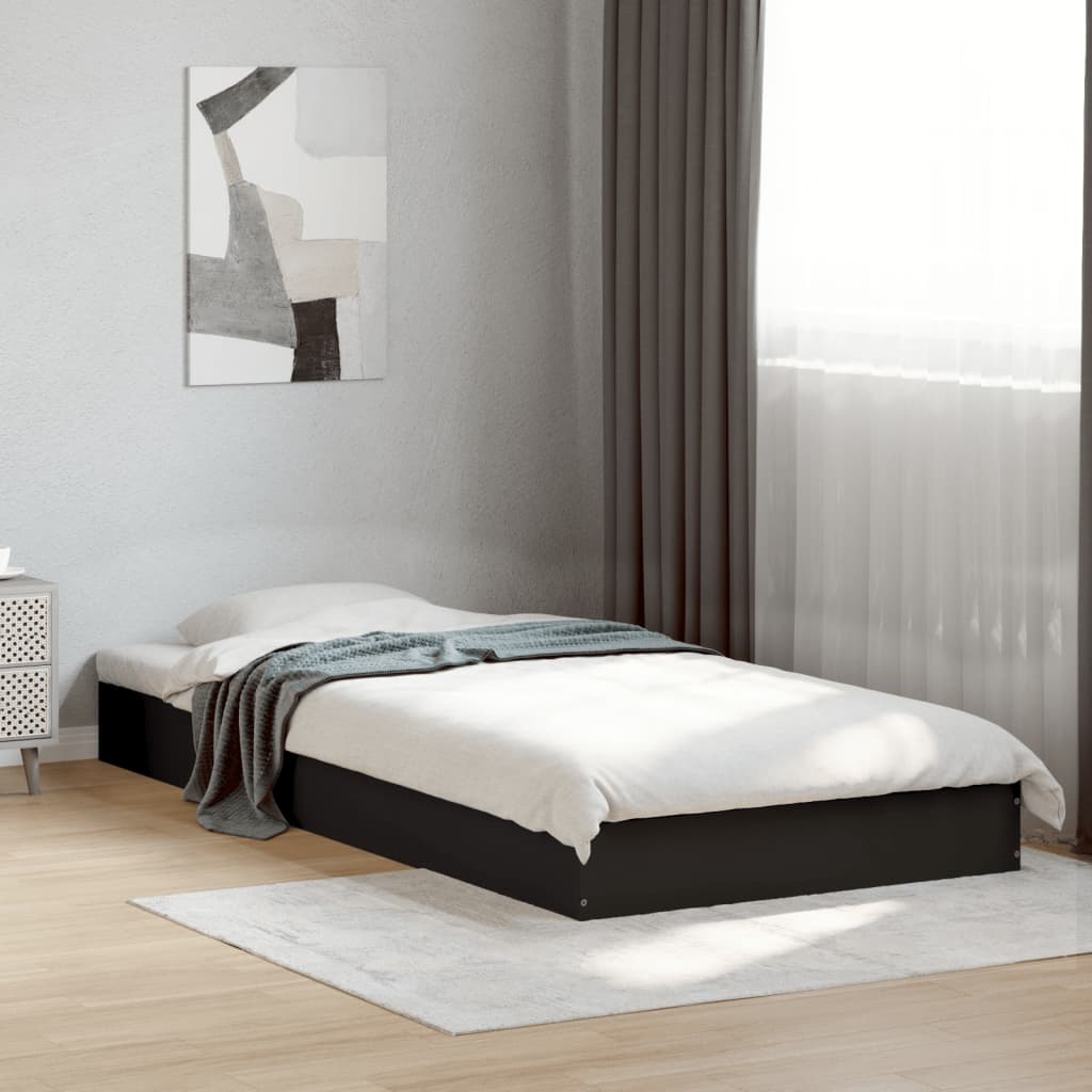vidaXL Bedframe bewerkt hout grijs sonoma eikenkleurig 160x200 cm