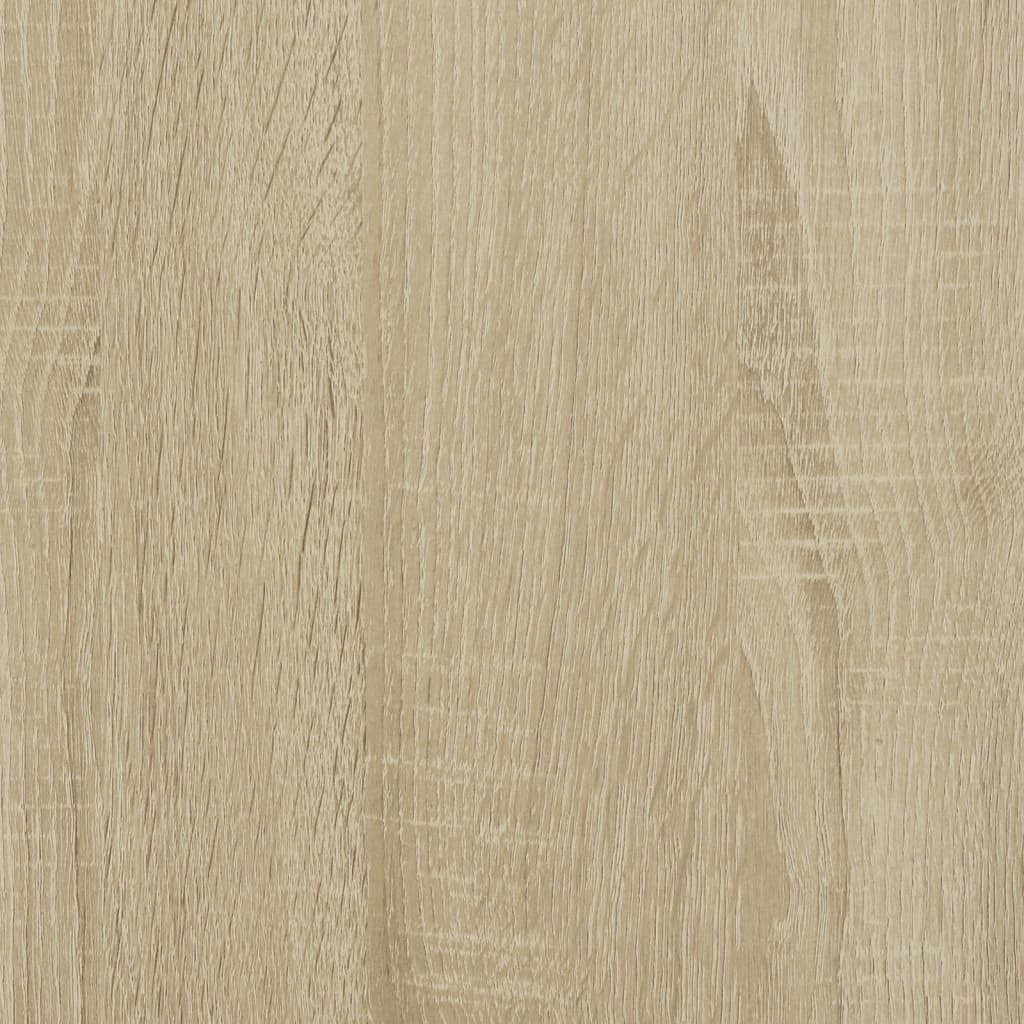 vidaXL Bureau 120x50x75 cm metaal en bewerkt hout sonoma eikenkleurig