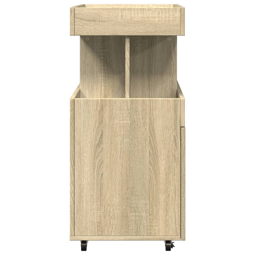 vidaXL Drankkar 50x41x89 cm bewerkt hout grijs sonoma eikenkleurig