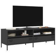 vidaXL Tv-meubel 202x39x43,5 cm koudgewalst staal wit