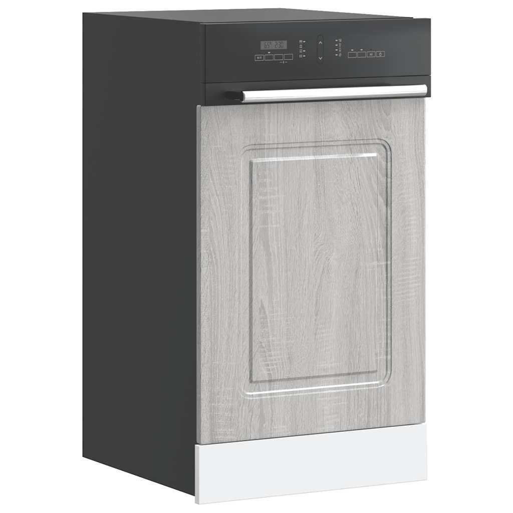 vidaXL Keukenwandhoekkast Kalmar bewerkt hout zwart