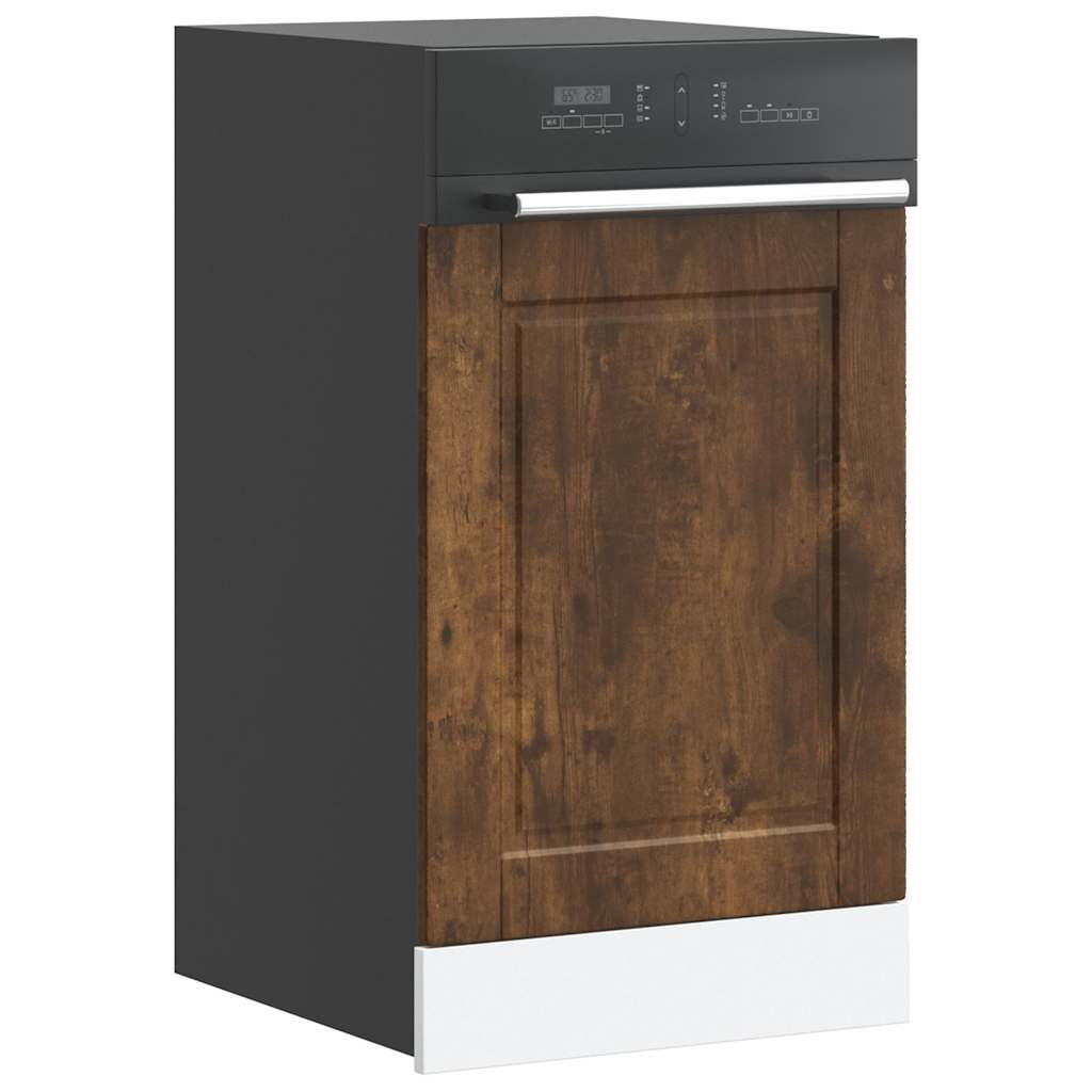 vidaXL Keukenwandkast met glazen deur Porto grijs sonoma eiken