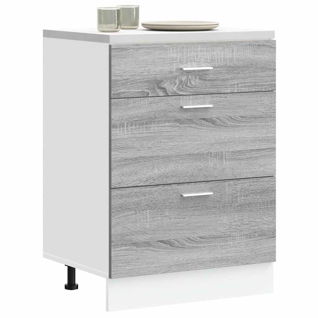 vidaXL Hangkast Lyon 60x31x40 cm bewerkt hout hoogglans wit