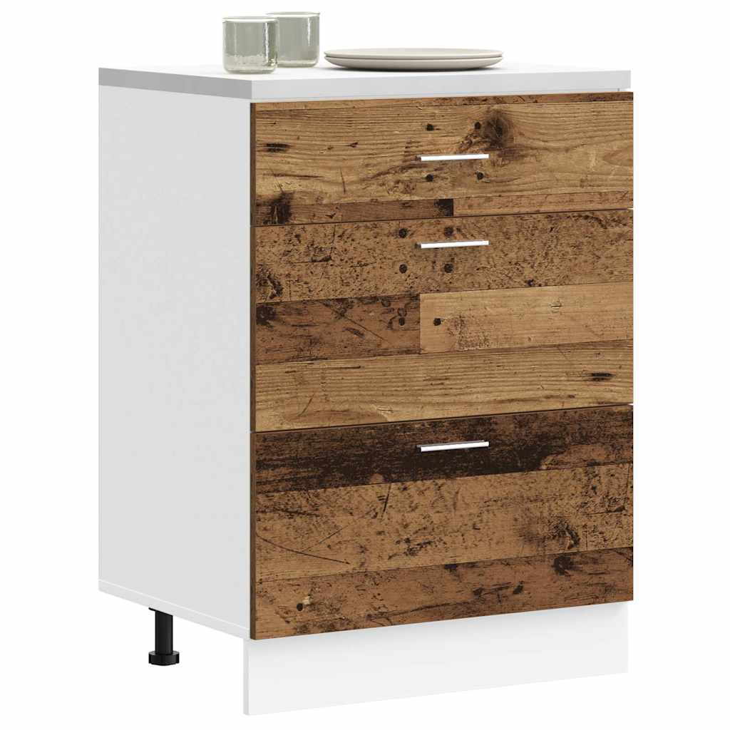 vidaXL Hangkast Lyon 60x31x40 cm bewerkt hout hoogglans wit