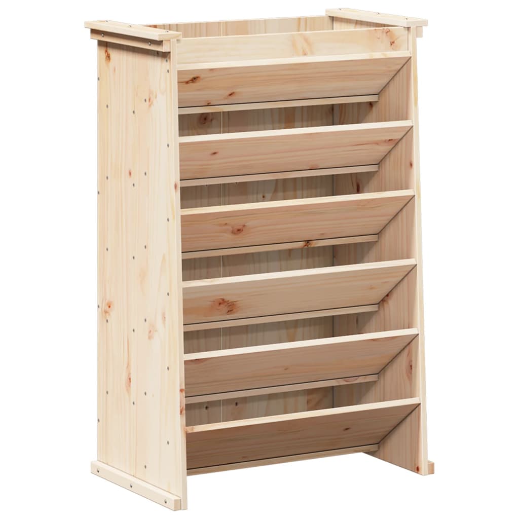 vidaXL Kruidenbak 6-laags 69x40x101,5 cm massief grenenhout