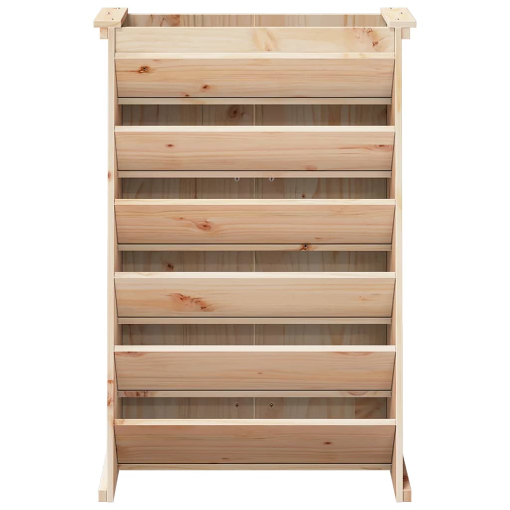 vidaXL Kruidenbak 6-laags 69x40x101,5 cm massief grenenhout