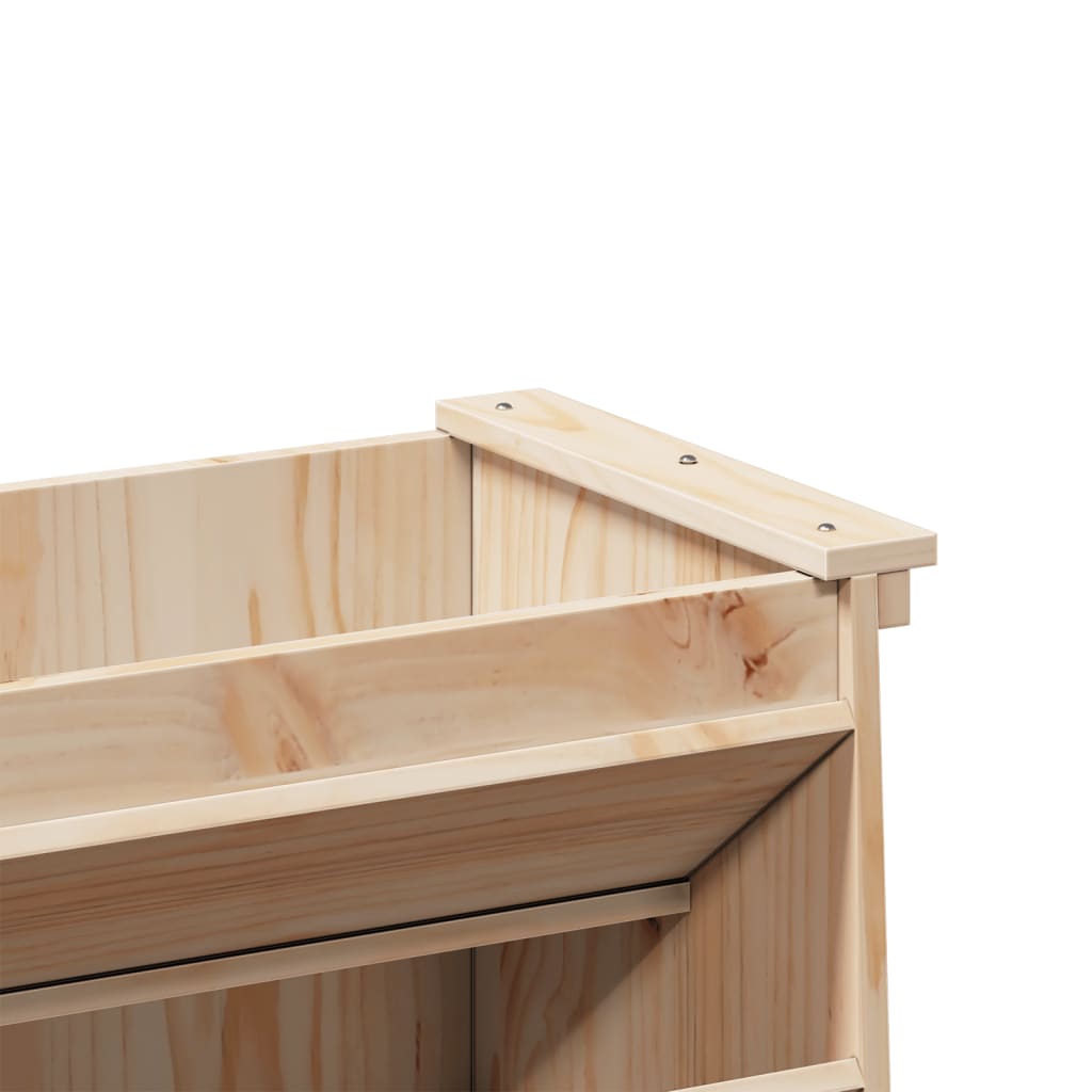 vidaXL Kruidenbak 6-laags 69x40x101,5 cm massief grenenhout