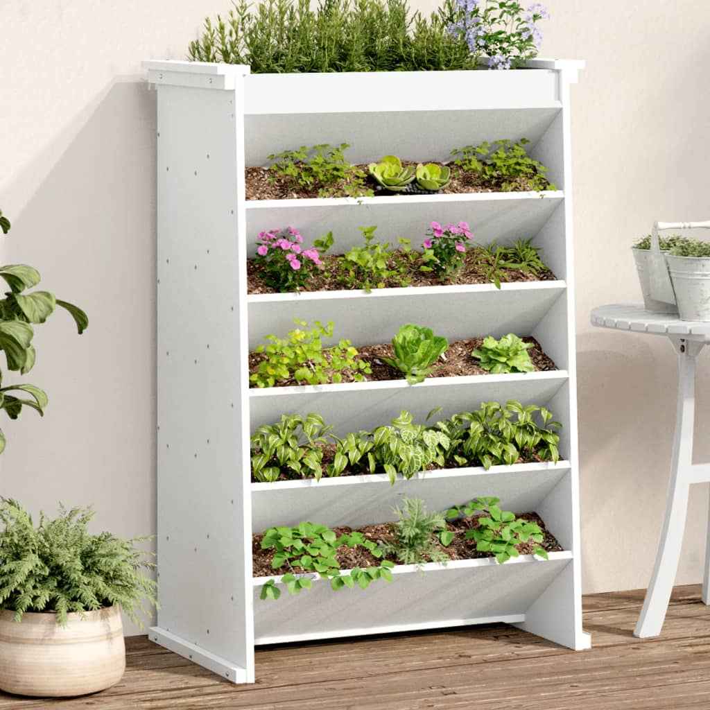 vidaXL Kruidenbak 6-laags 69x40x101,5 cm massief grenenhout