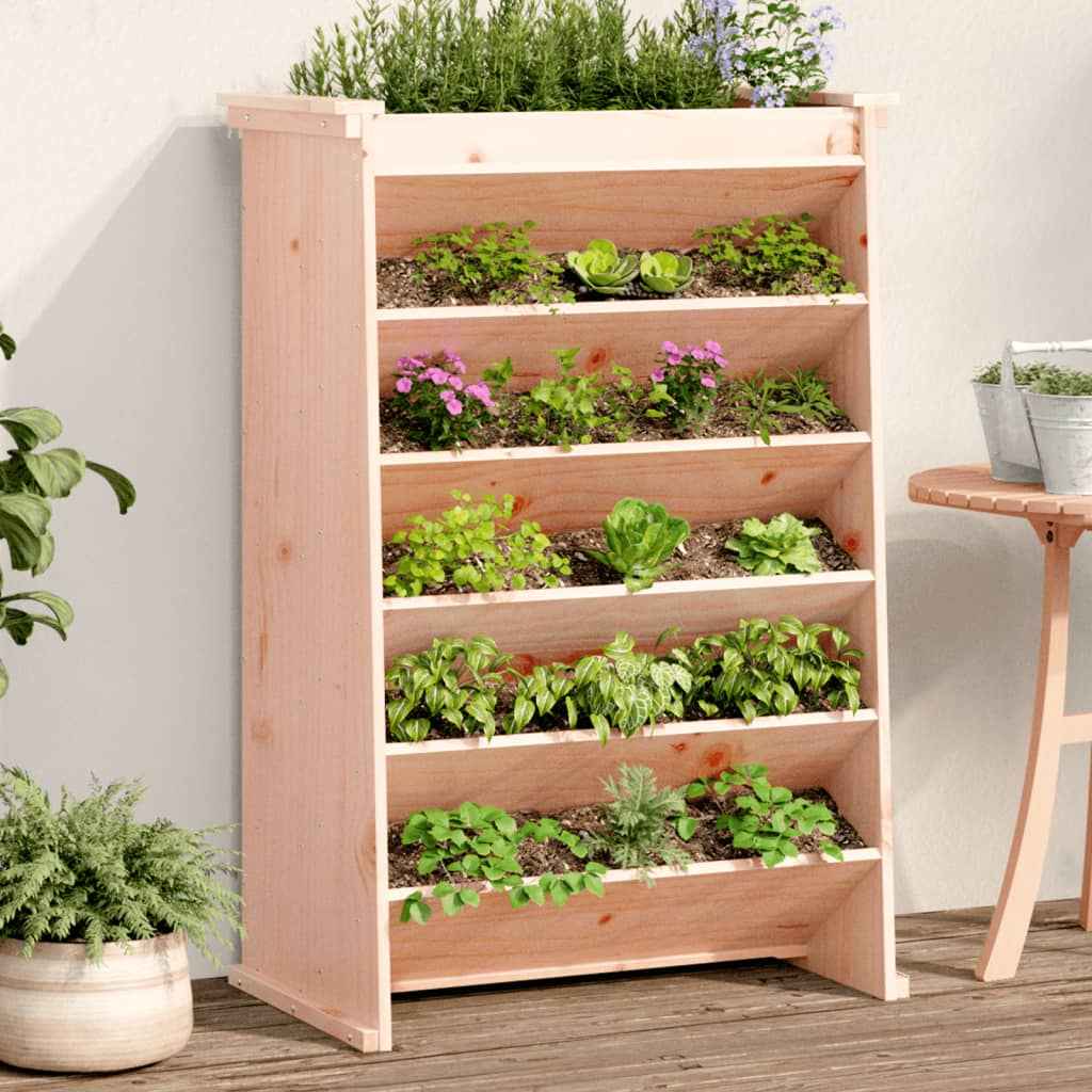 vidaXL Kruidenbak 6-laags 69x40x101,5 cm massief grenenhout