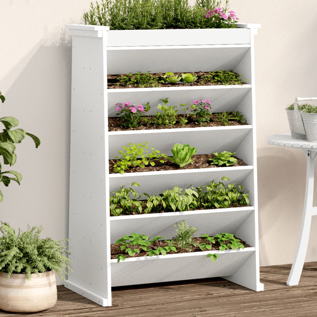 vidaXL Kruidenbak 6-laags 69x40x101,5 cm massief grenenhout