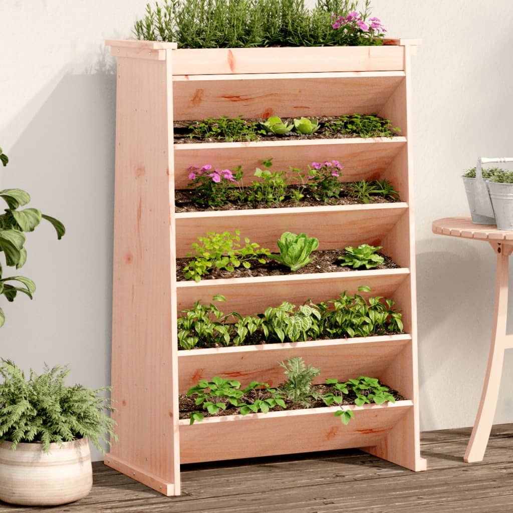 vidaXL Kruidenbak 6-laags 69x40x101,5 cm massief grenenhout