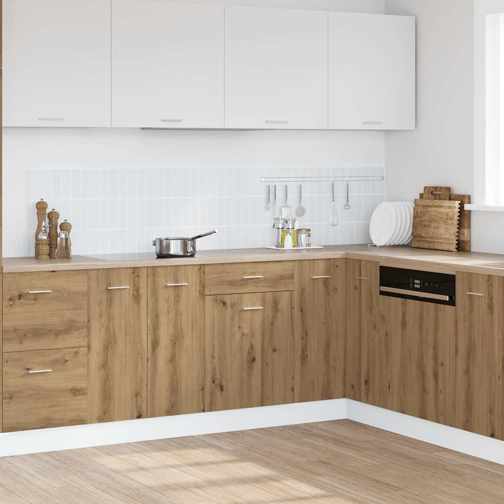 vidaXL Hangkast Lyon 60x31x40 cm bewerkt hout hoogglans wit