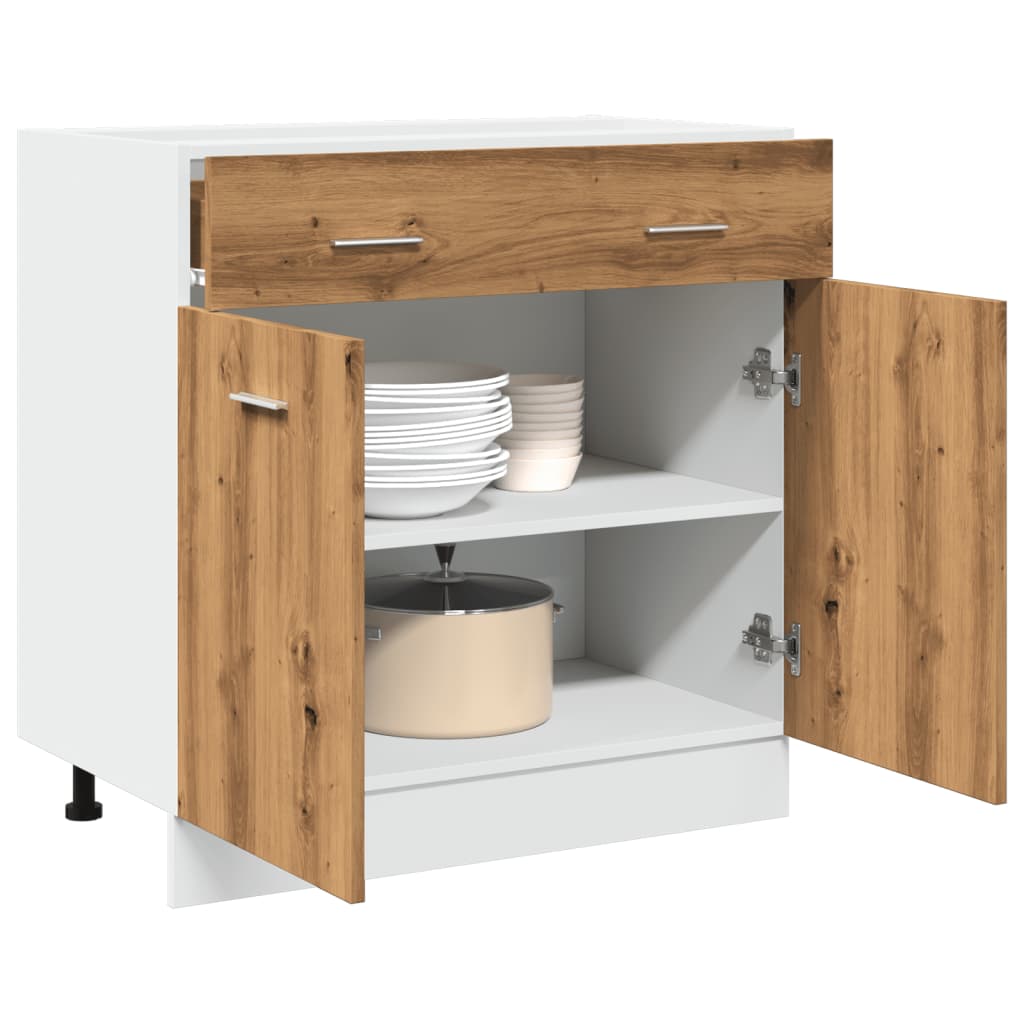 vidaXL Hangkast Lyon 60x31x40 cm bewerkt hout hoogglans wit